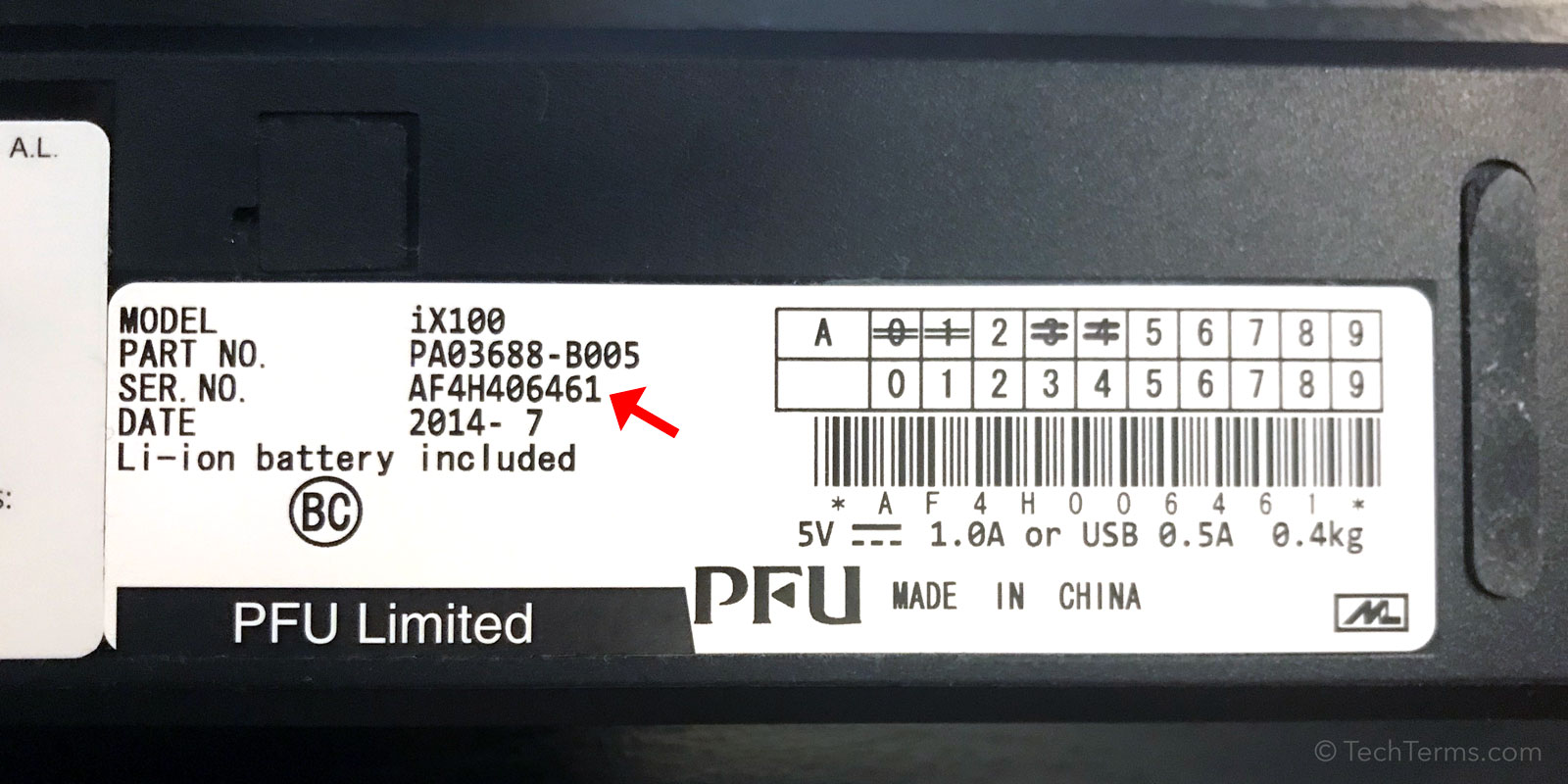 device serial number on pc
